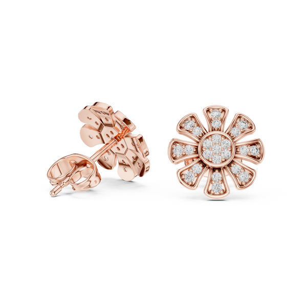 Starlit Gleam lab grown diamond earring design