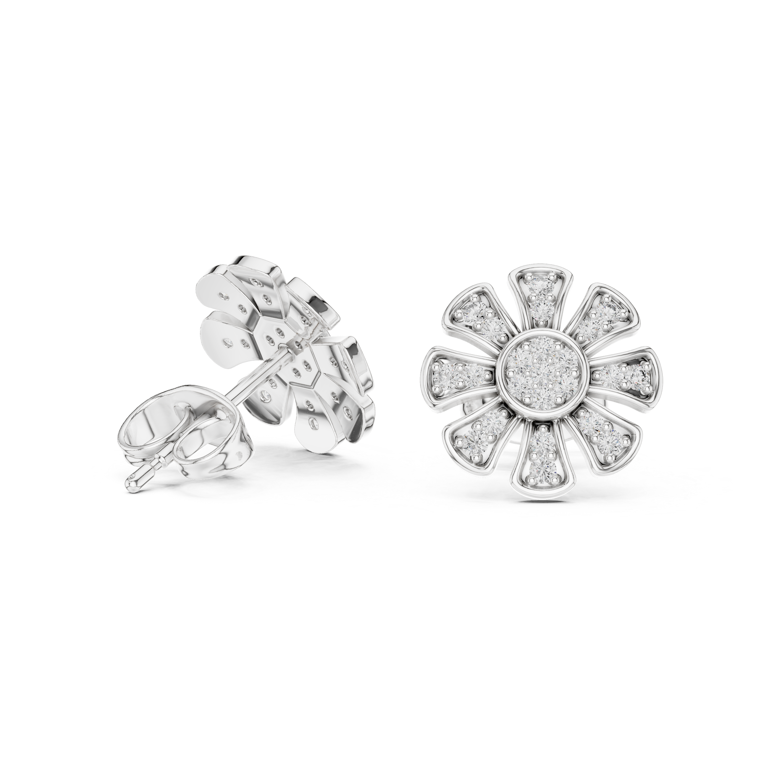Starlit Gleam lab grown diamond earring design