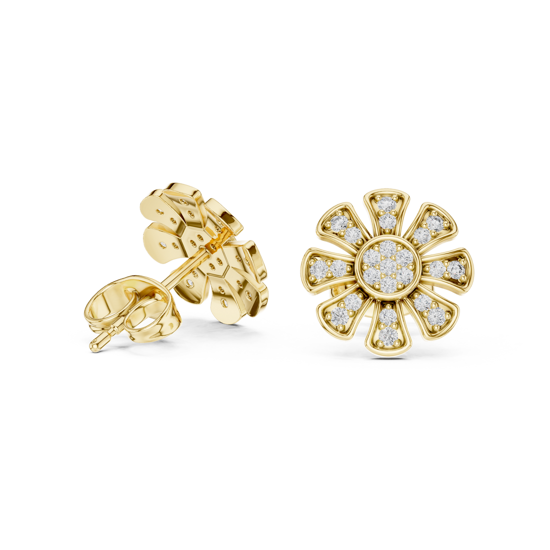 Starlit Gleam lab grown diamond earring design