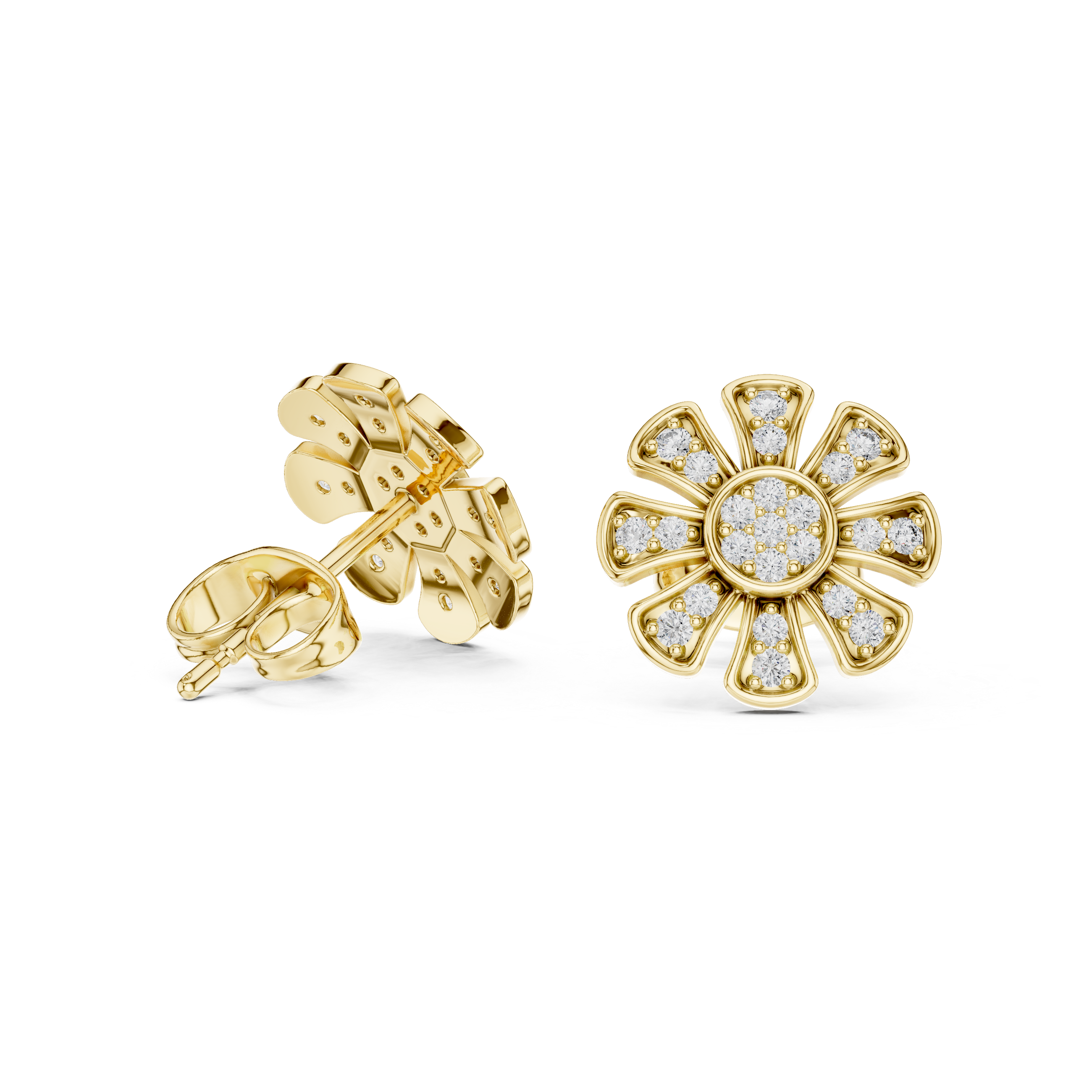 Starlit Gleam lab grown diamond earring design