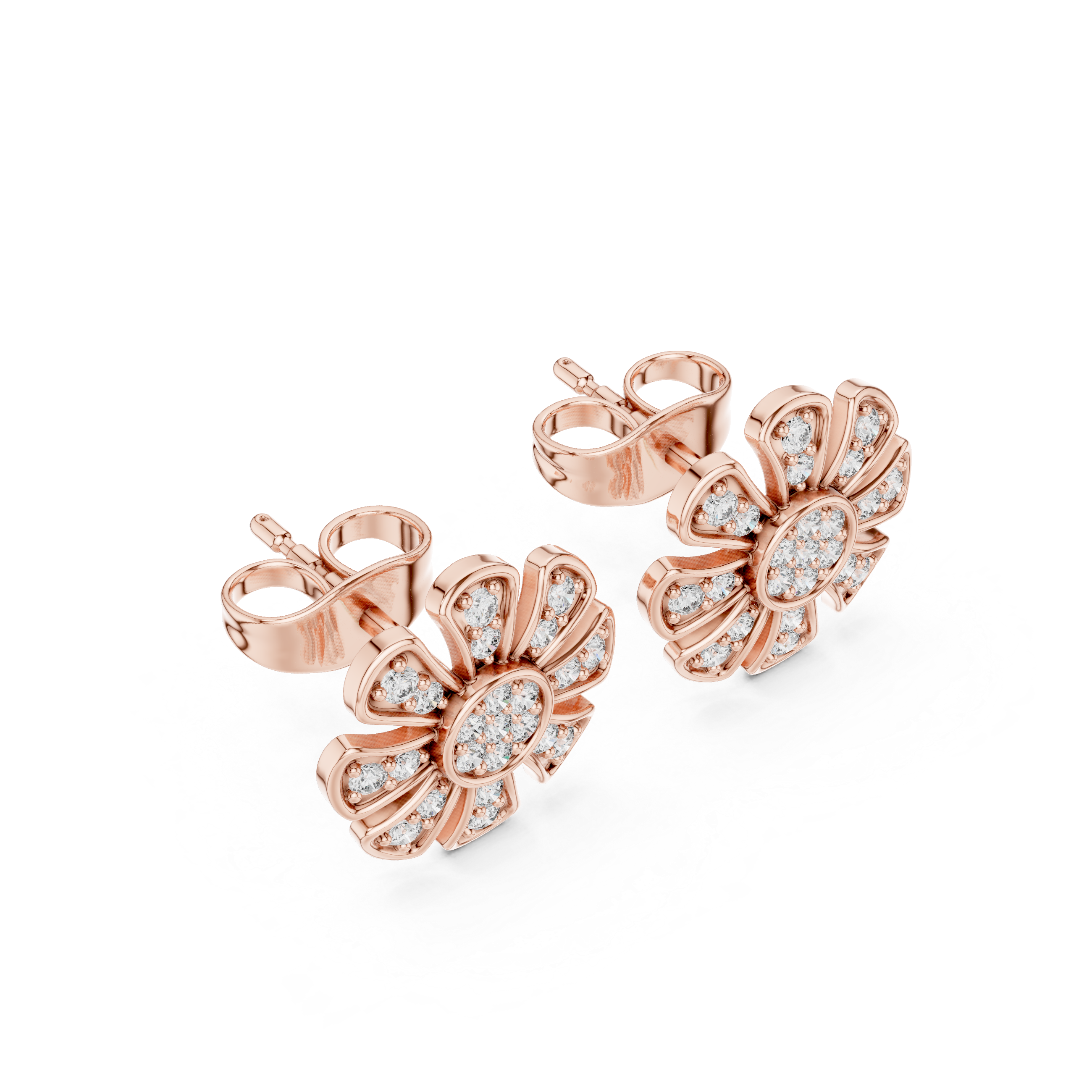 Starlit Gleam lab grown diamond earring design