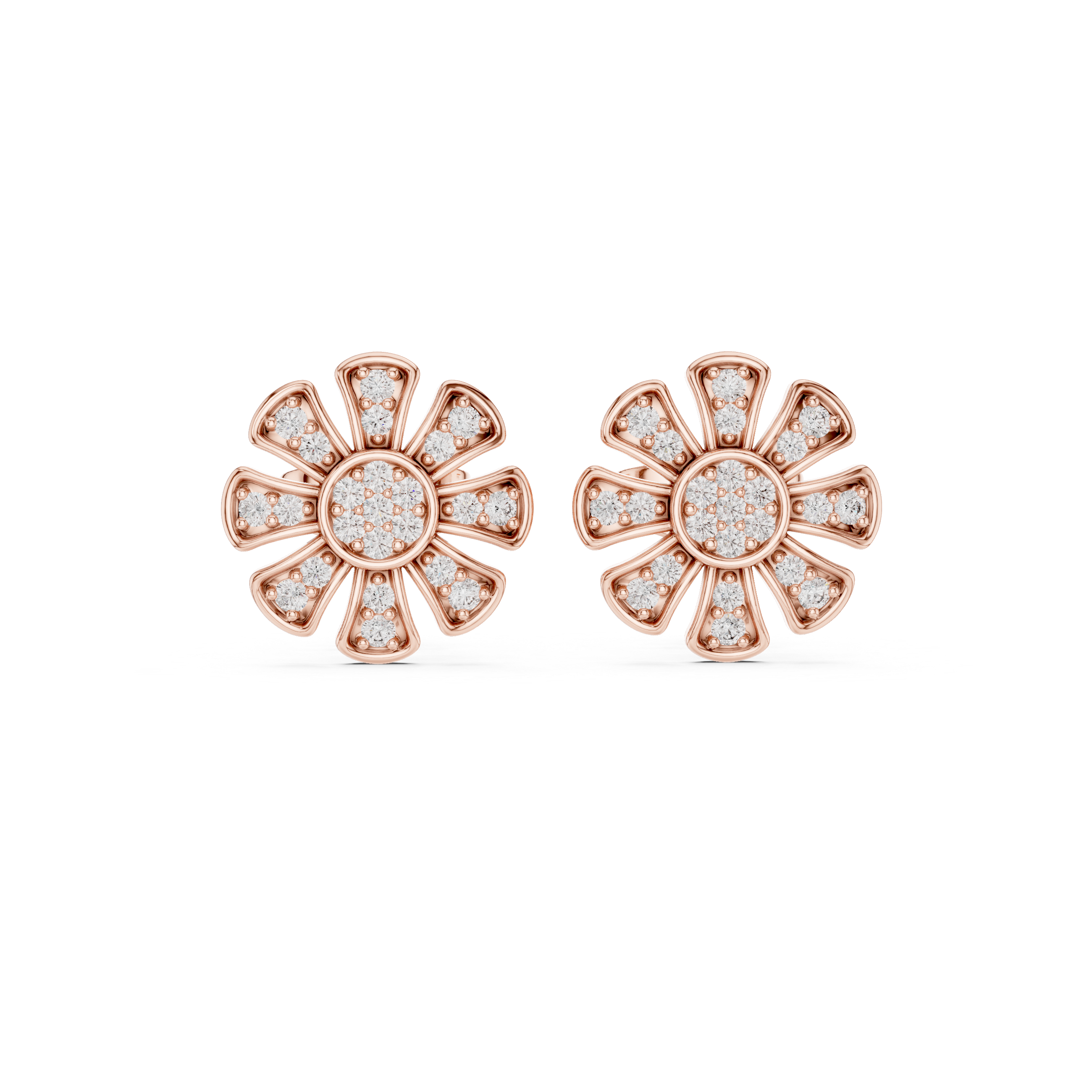 Starlit Gleam lab grown diamond earring design