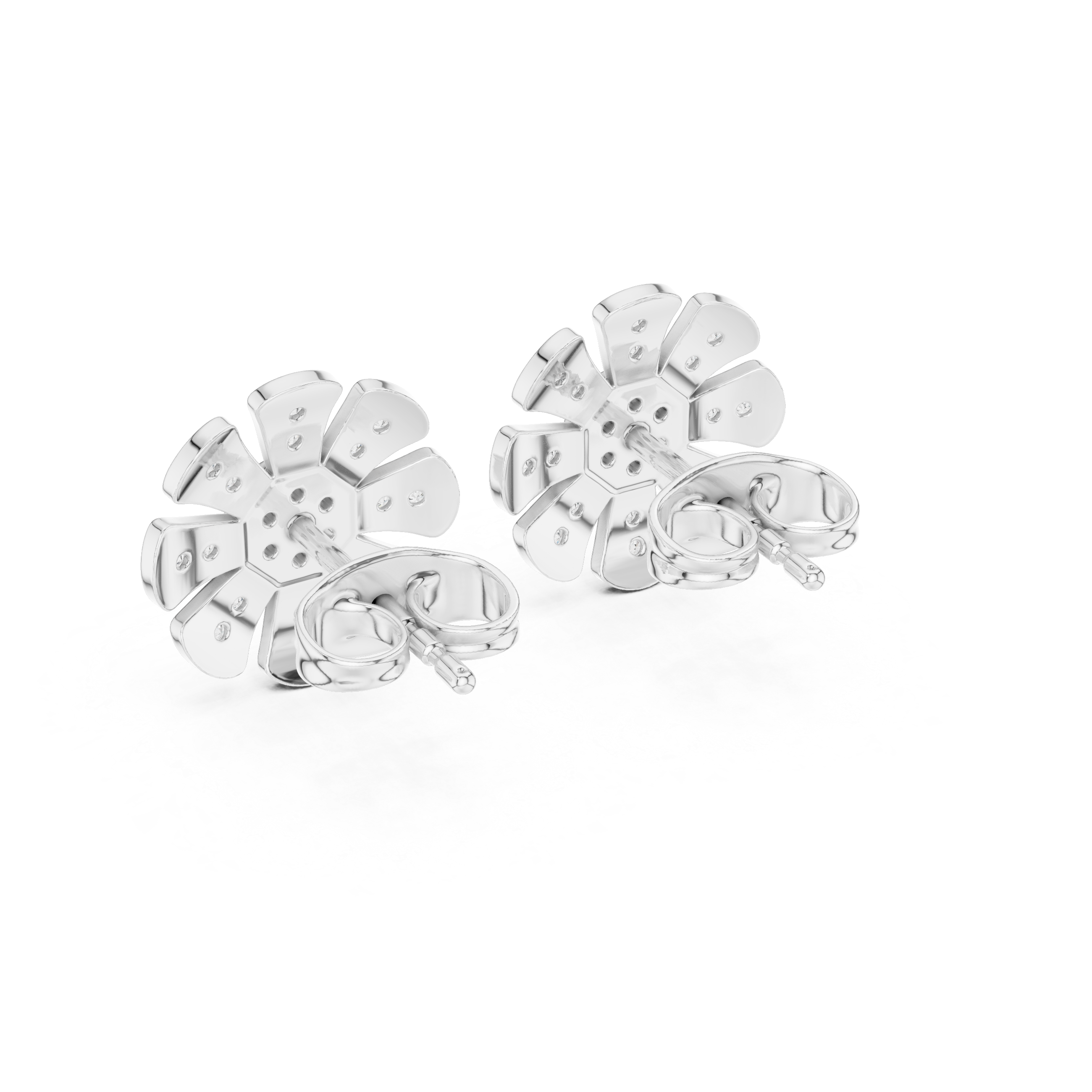 Starlit Gleam lab grown diamond earring design