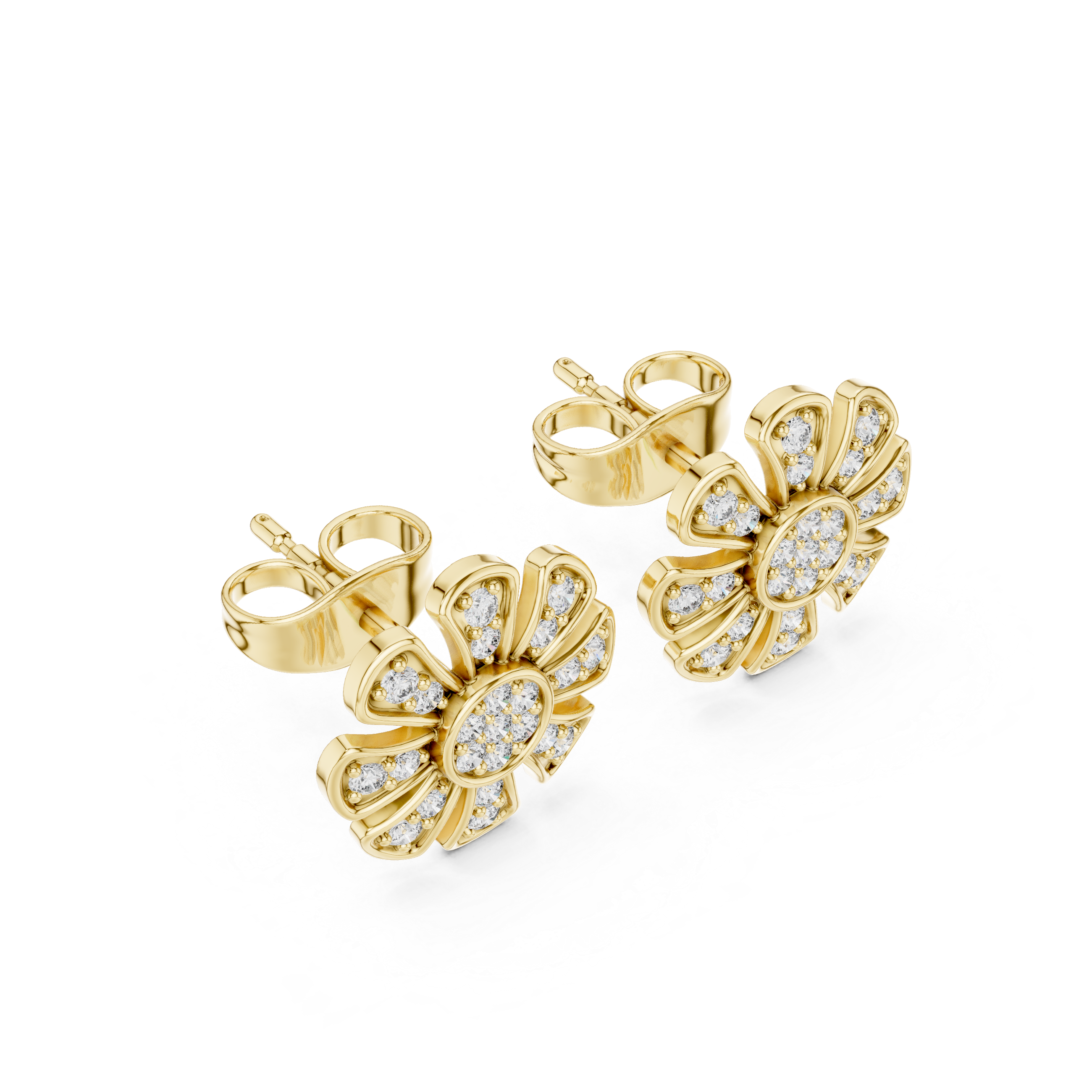 Starlit Gleam lab grown diamond earring design