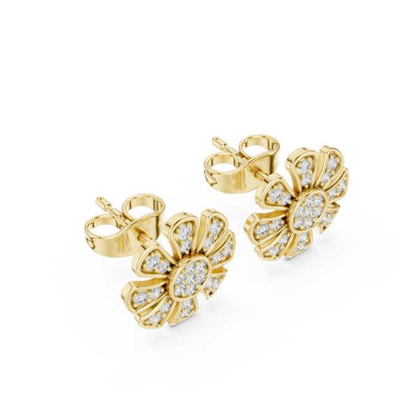 Starlit Gleam lab grown diamond earring design