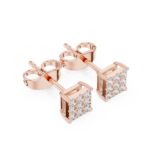 Moonlit Aura lab grown diamond earring design