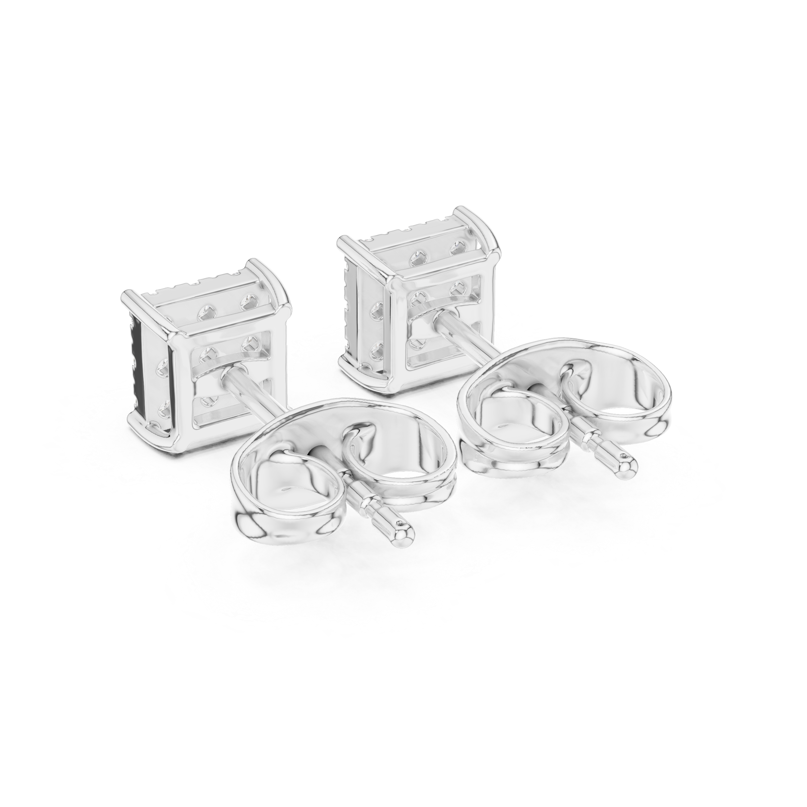 Moonlit Aura lab grown diamond earring design