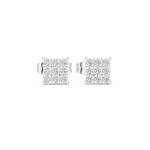 Moonlit Aura lab grown diamond earring design