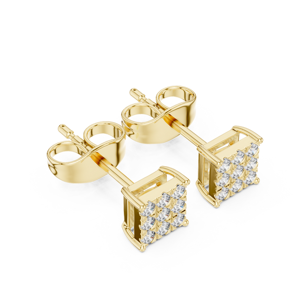 Moonlit Aura lab grown diamond earring design
