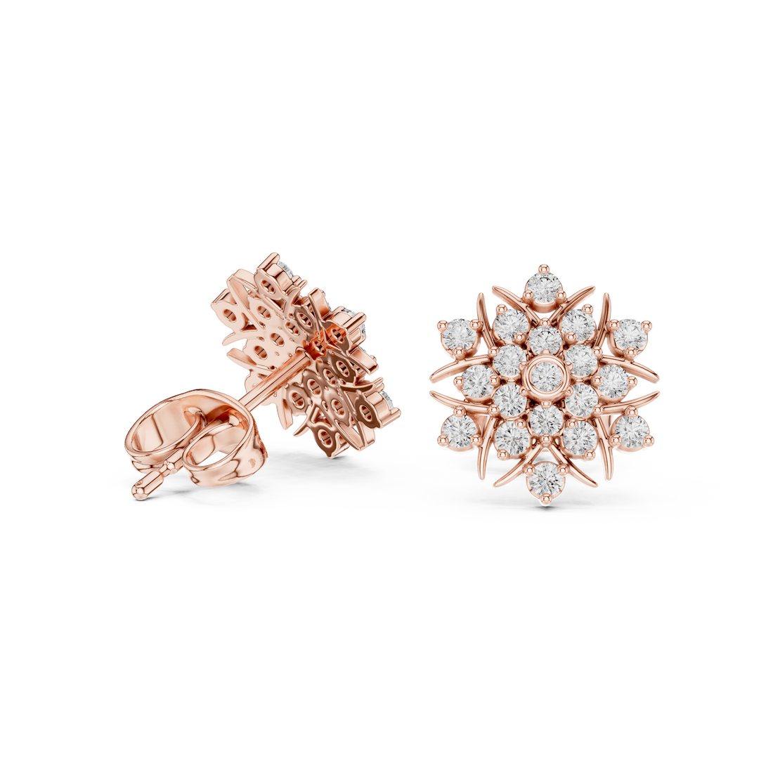 Ocean Pearl lab grown diamond earring design