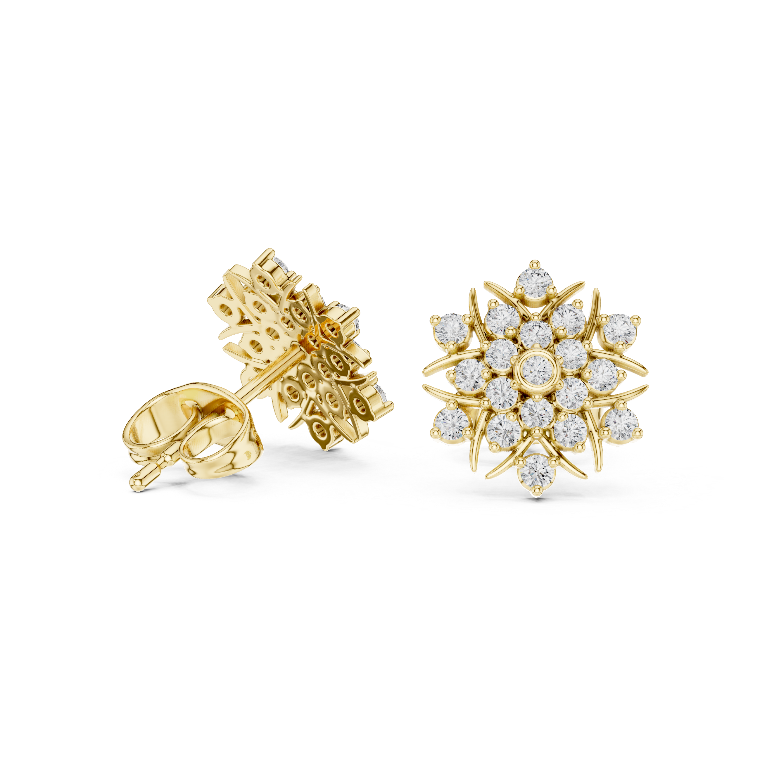 Ocean Pearl lab grown diamond earring design