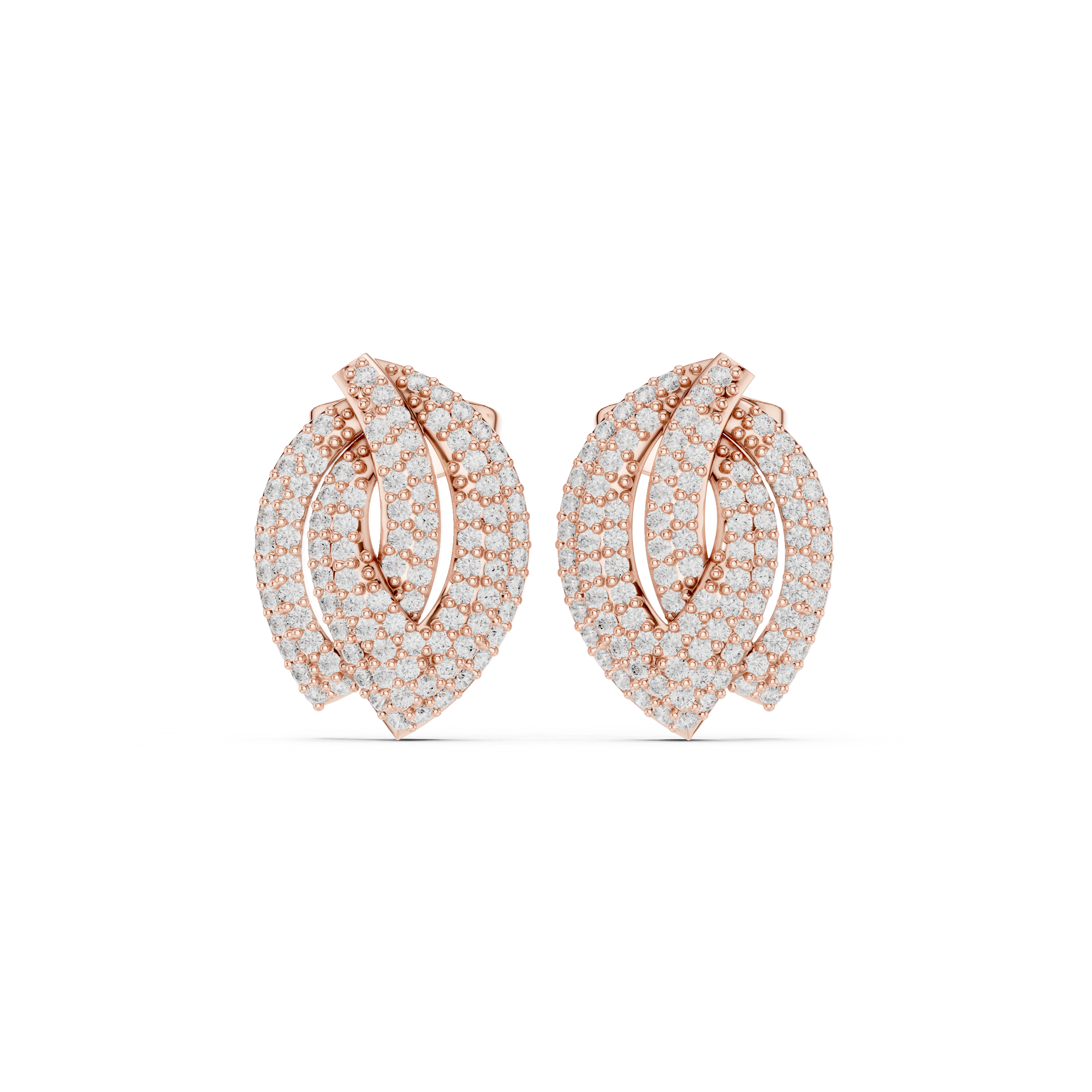 Oasis Bloom Lab Grown Diamond Earrings Pairs