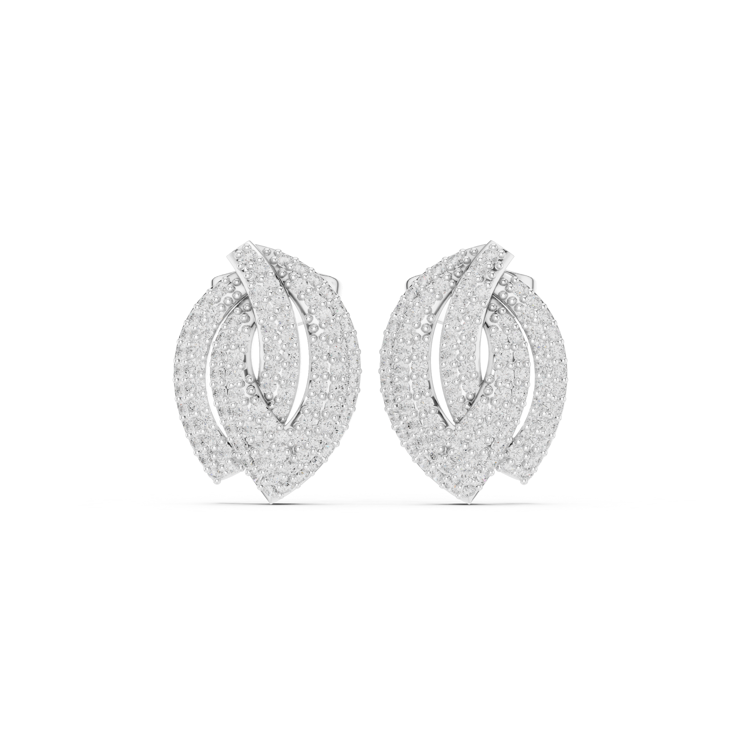 Oasis Bloom Lab Grown Diamond Earrings Pairs
