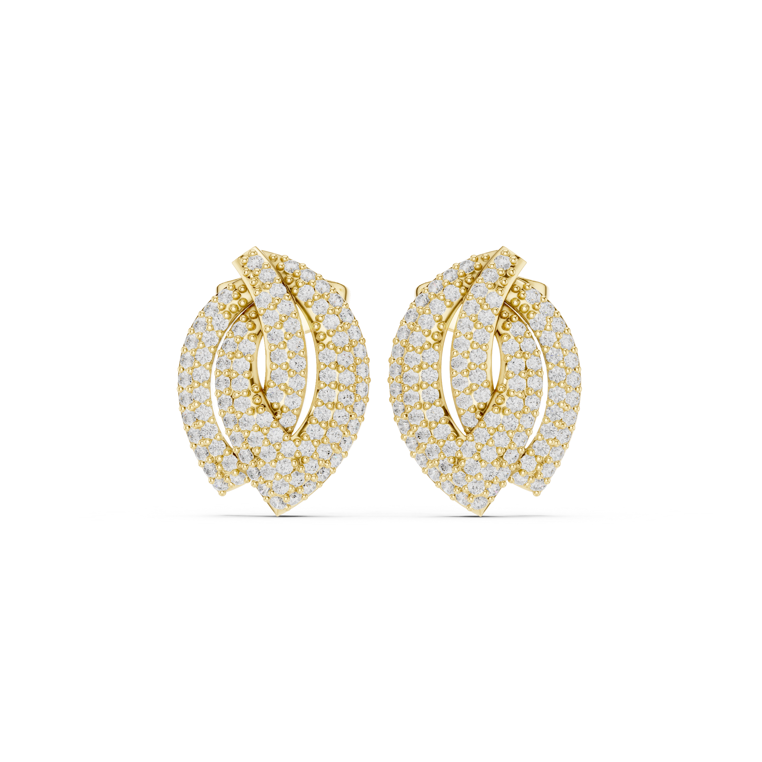 Oasis Bloom Lab Grown Diamond Earrings Pairs