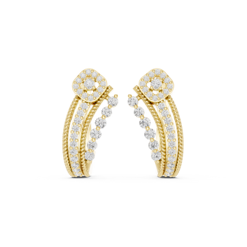 Glitz Glamour Lab Grown Diamond Earrings Accents