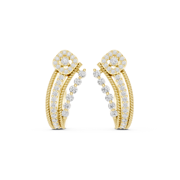 Glitz Glamour Lab Grown Diamond Earrings Accents