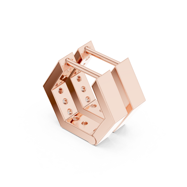 Horizon Beam Lab Grown Diamond Earrings Accents