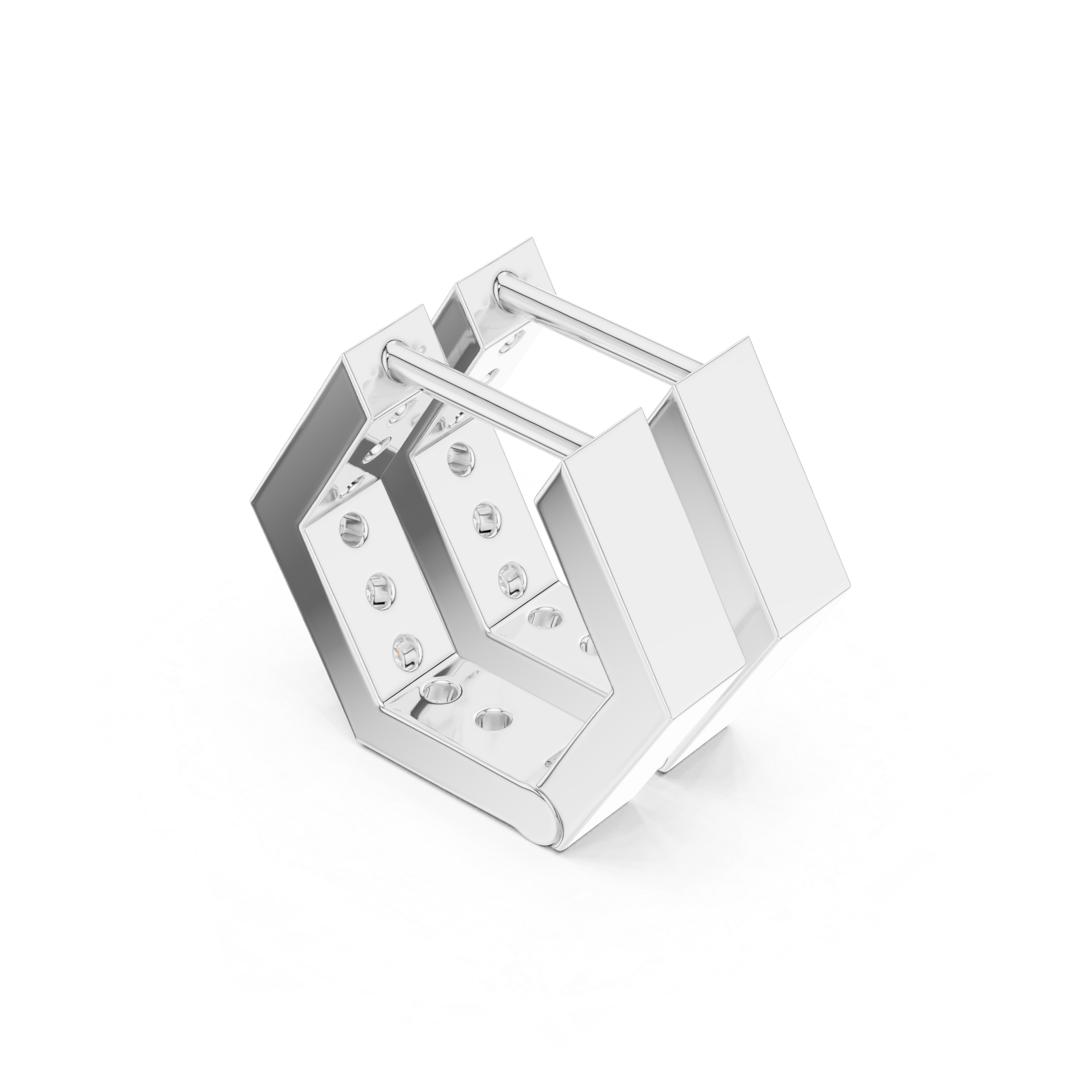 Horizon Beam Lab Grown Diamond Earrings Accents