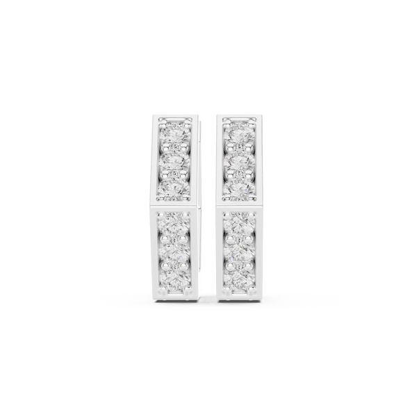 Horizon Beam Lab Grown Diamond Earrings Accents