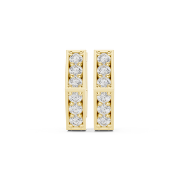Horizon Beam Lab Grown Diamond Earrings Accents