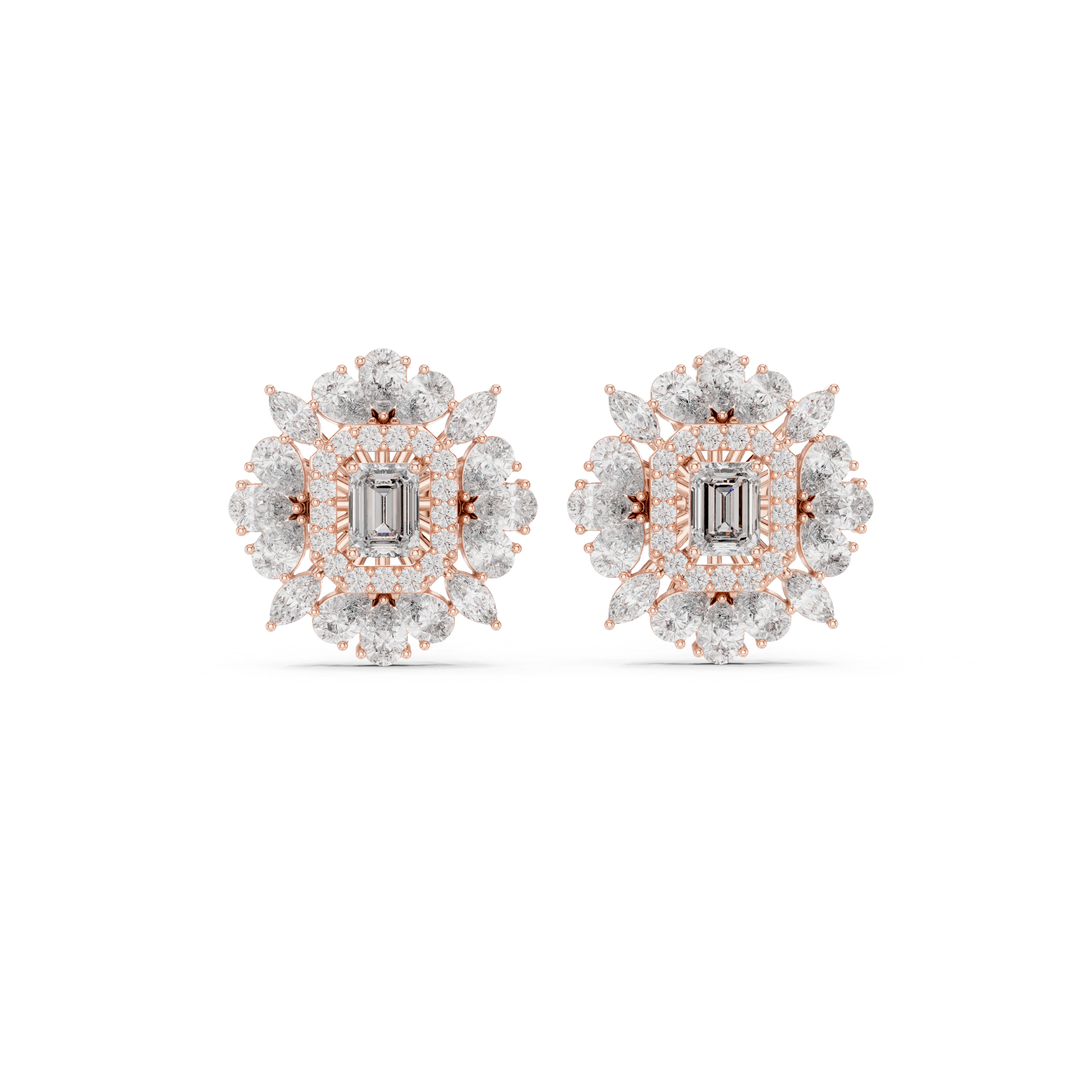 Exquisite Mixed-Cut Diamond Bracelets