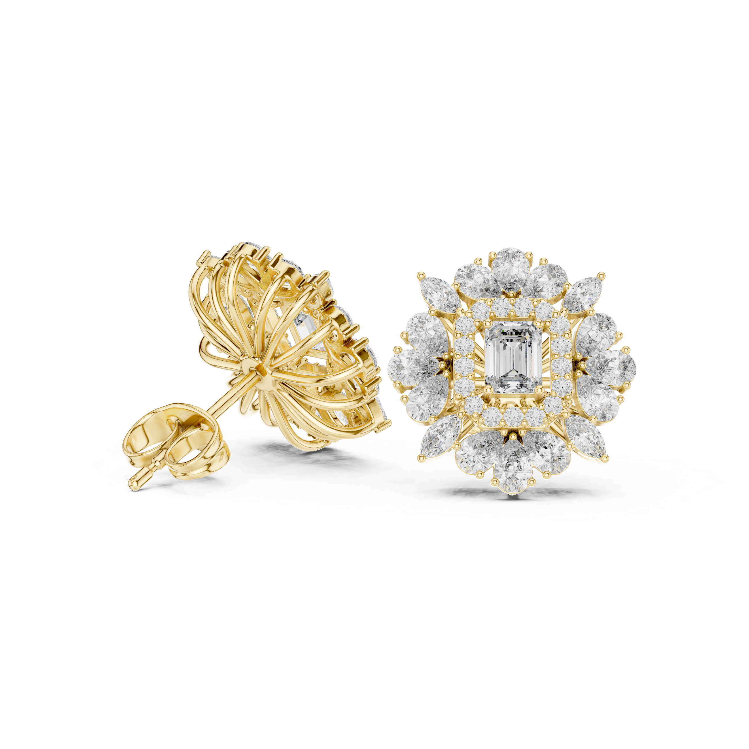 Exquisite Mixed-Cut Diamond Bracelets
