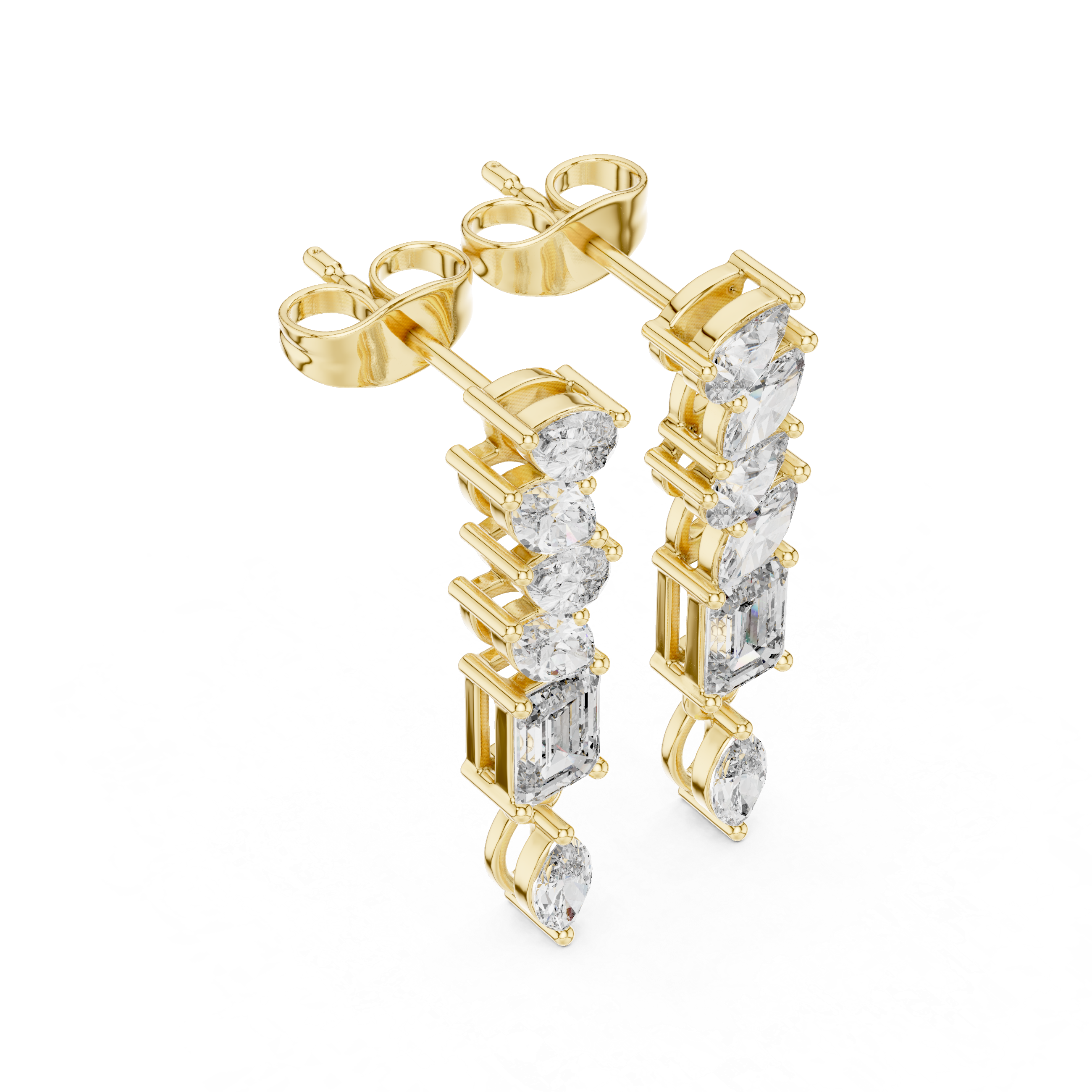 Marquise Pear 1.6ct Lab Grown Diamond Earring