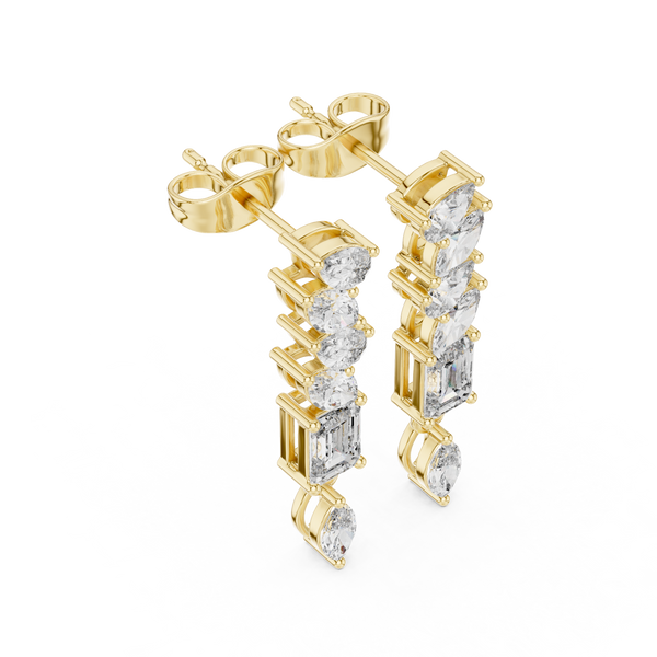 Marquise Pear 1.6ct Lab Grown Diamond Earring