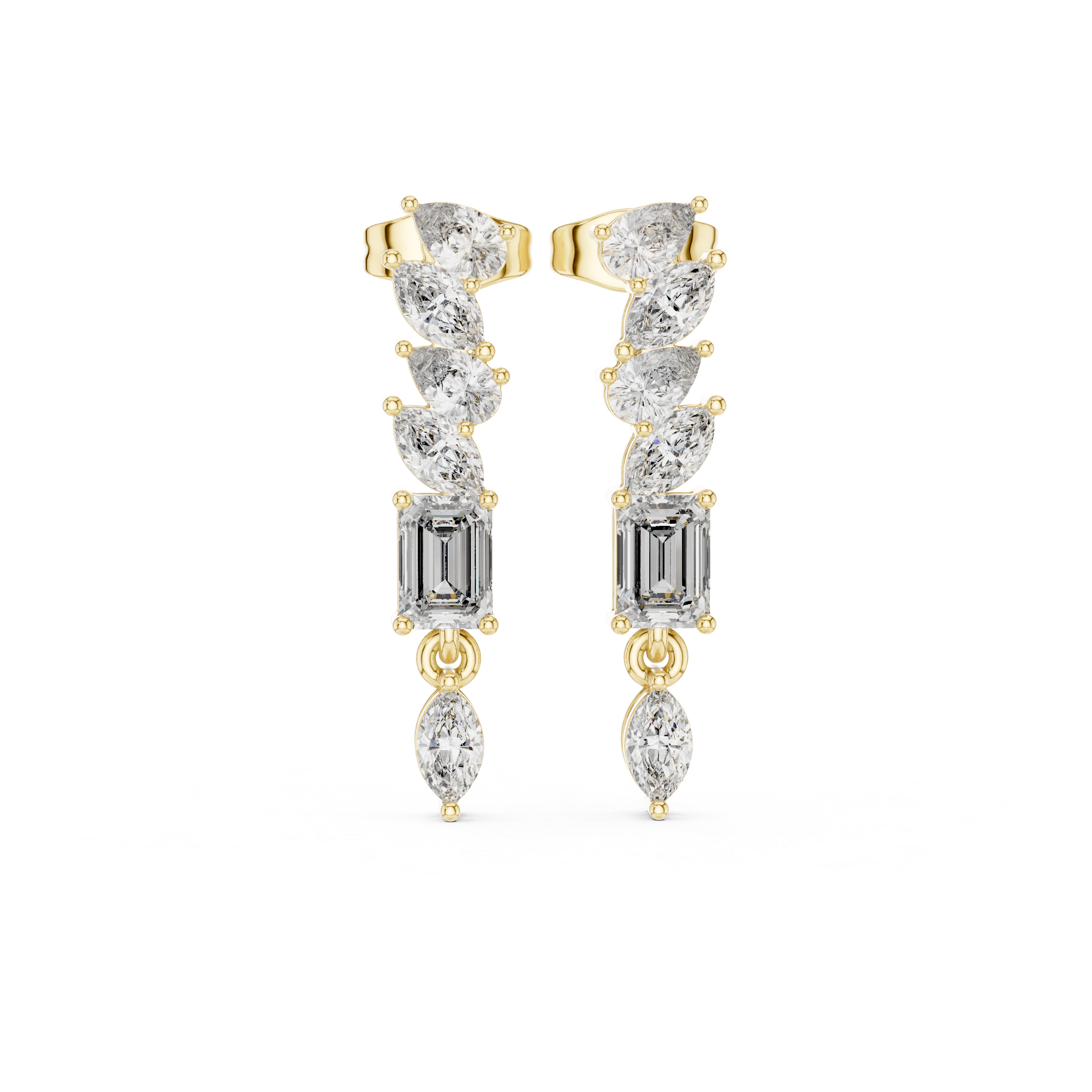 Marquise Pear 1.6ct Lab Grown Diamond Earring