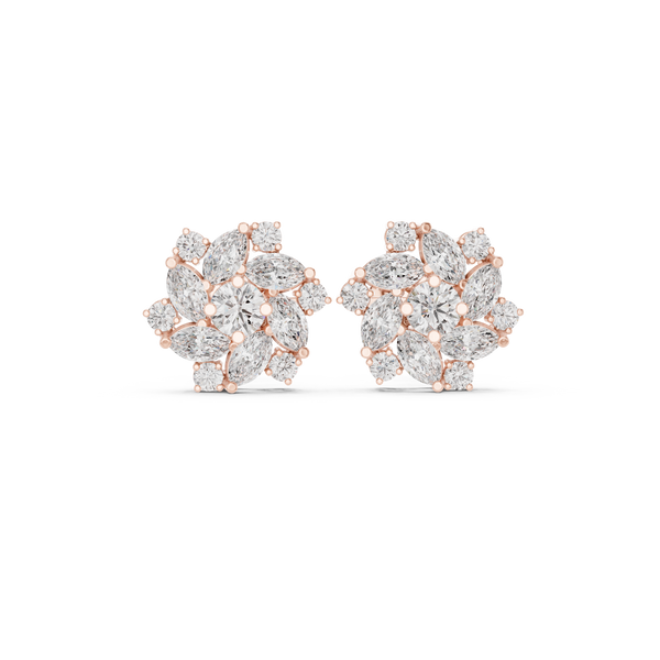 Luminous 1.94ct Marquise Lab Grown Diamond Earring