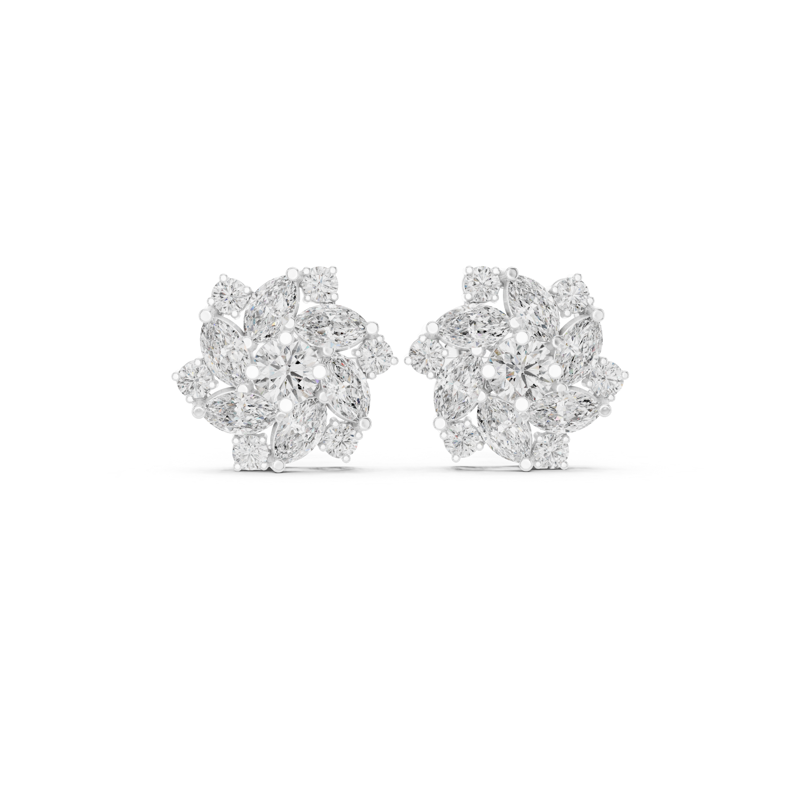 Luminous 1.94ct Marquise Lab Grown Diamond Earring