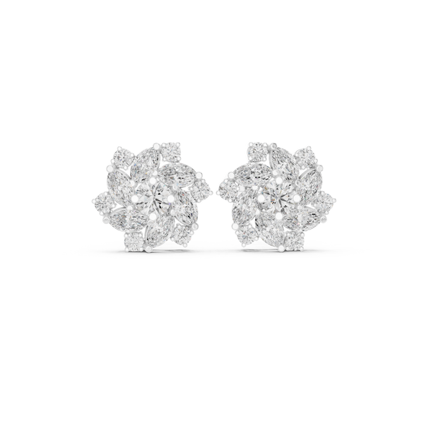 Luminous 1.94ct Marquise Lab Grown Diamond Earring