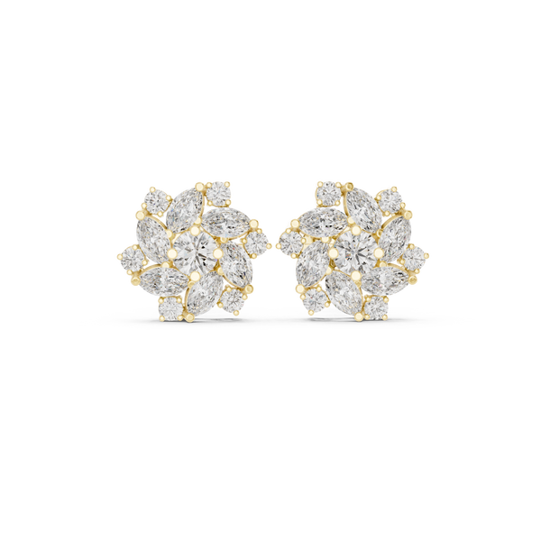 Luminous 1.94ct Marquise Lab Grown Diamond Earring