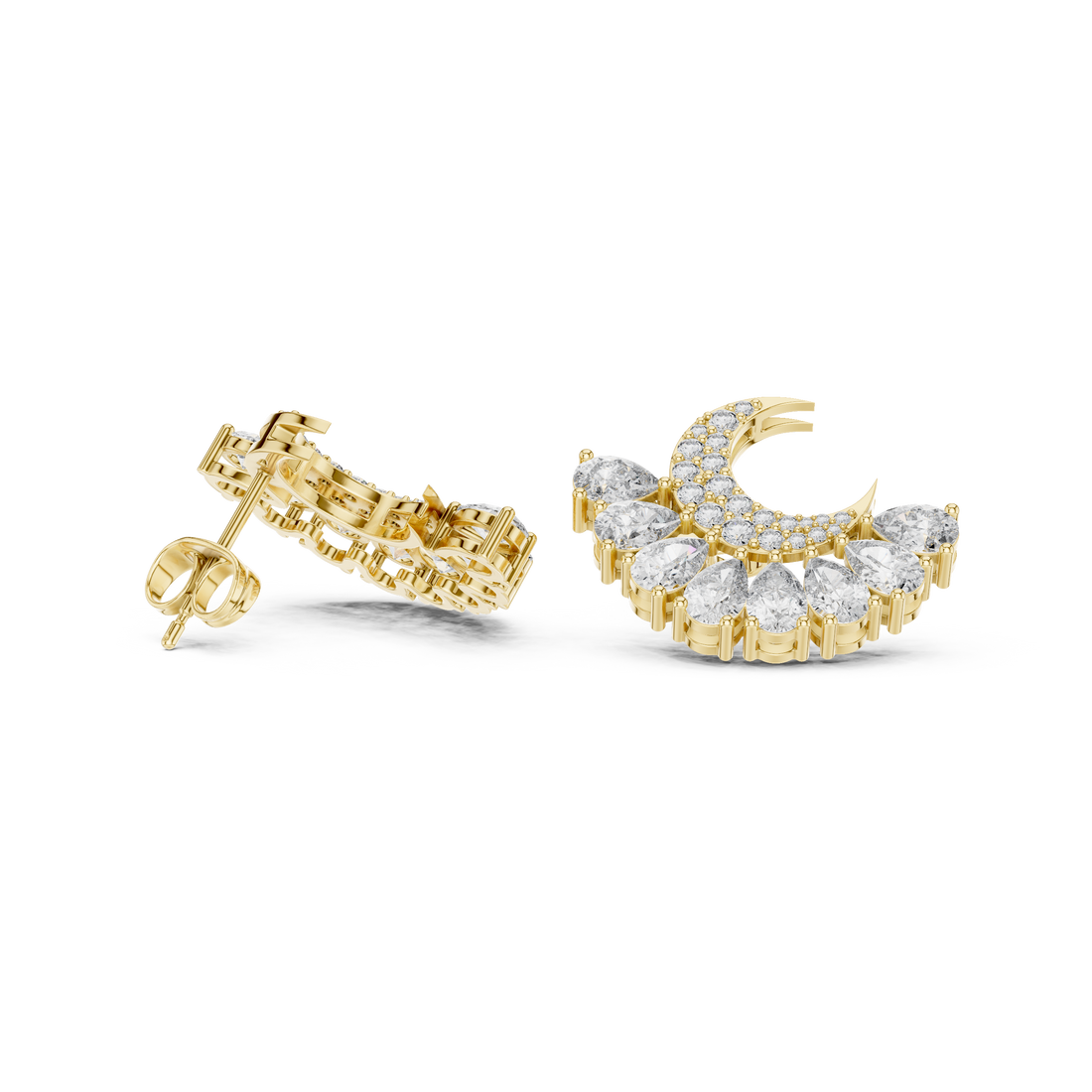 Luminous Pear 2.644ct Lab Grown Diamond Earring