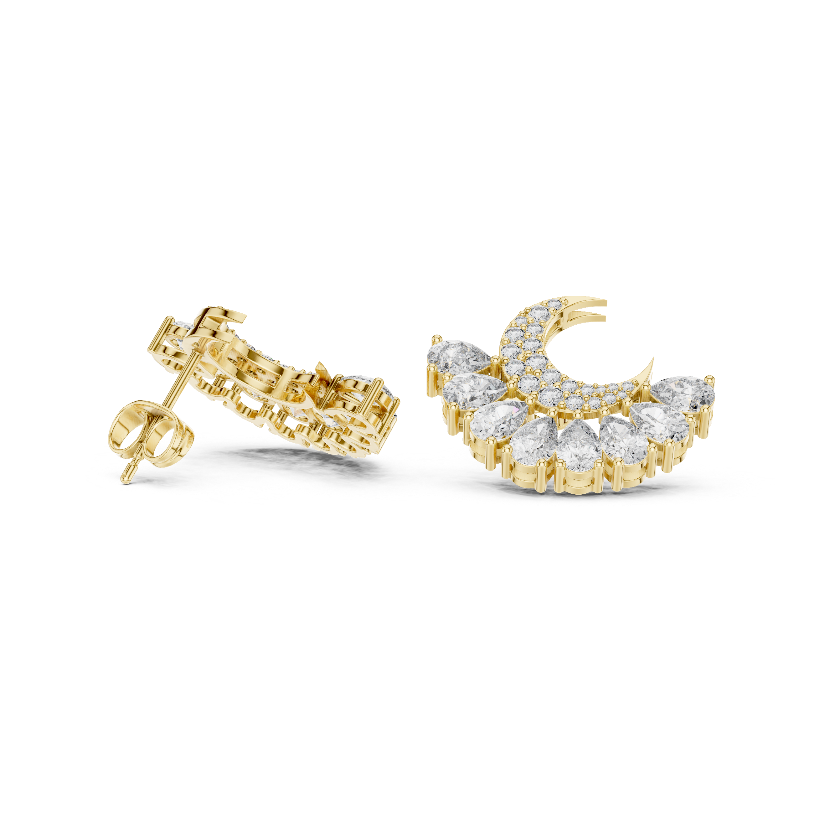 Luminous Pear 2.644ct Lab Grown Diamond Earring