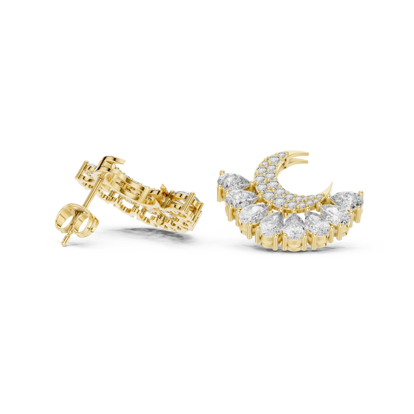 Luminous Pear 2.644ct Lab Grown Diamond Earring