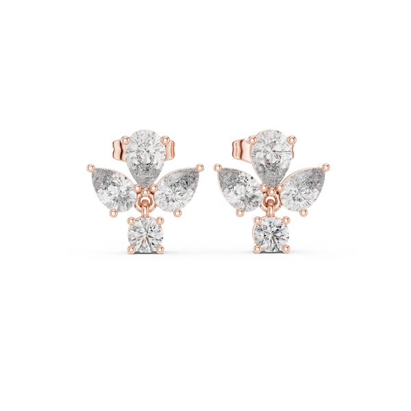 Elegant Pear 1.92ct Lab Grown Diamond Earring