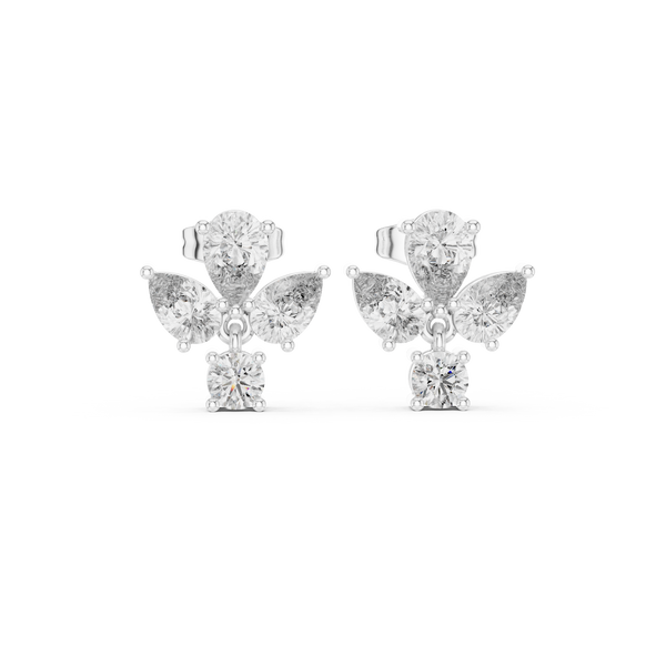Elegant Pear 1.92ct Lab Grown Diamond Earring