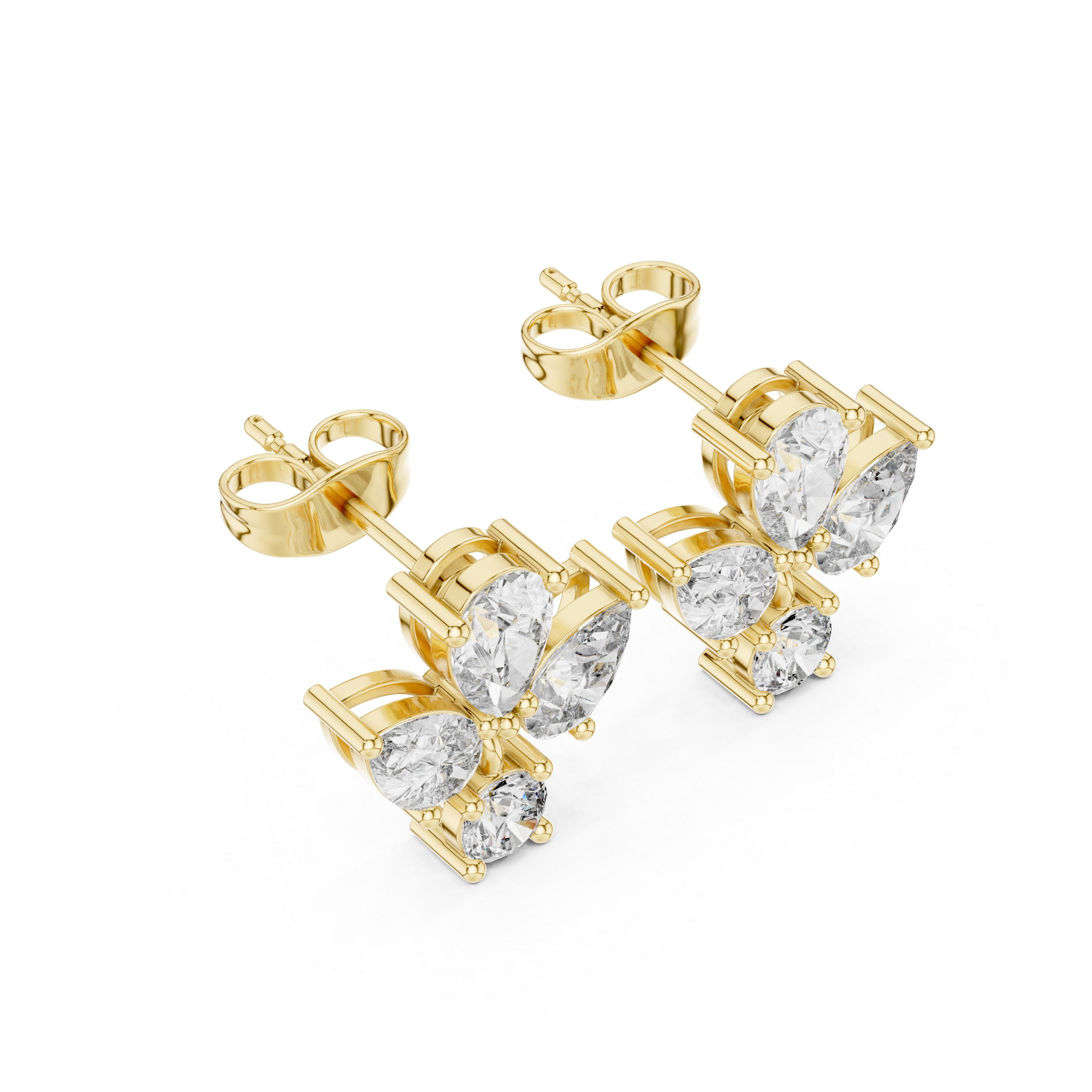 Elegant Pear 1.92ct Lab Grown Diamond Earring