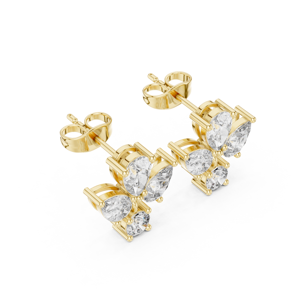 Elegant Pear 1.92ct Lab Grown Diamond Earring