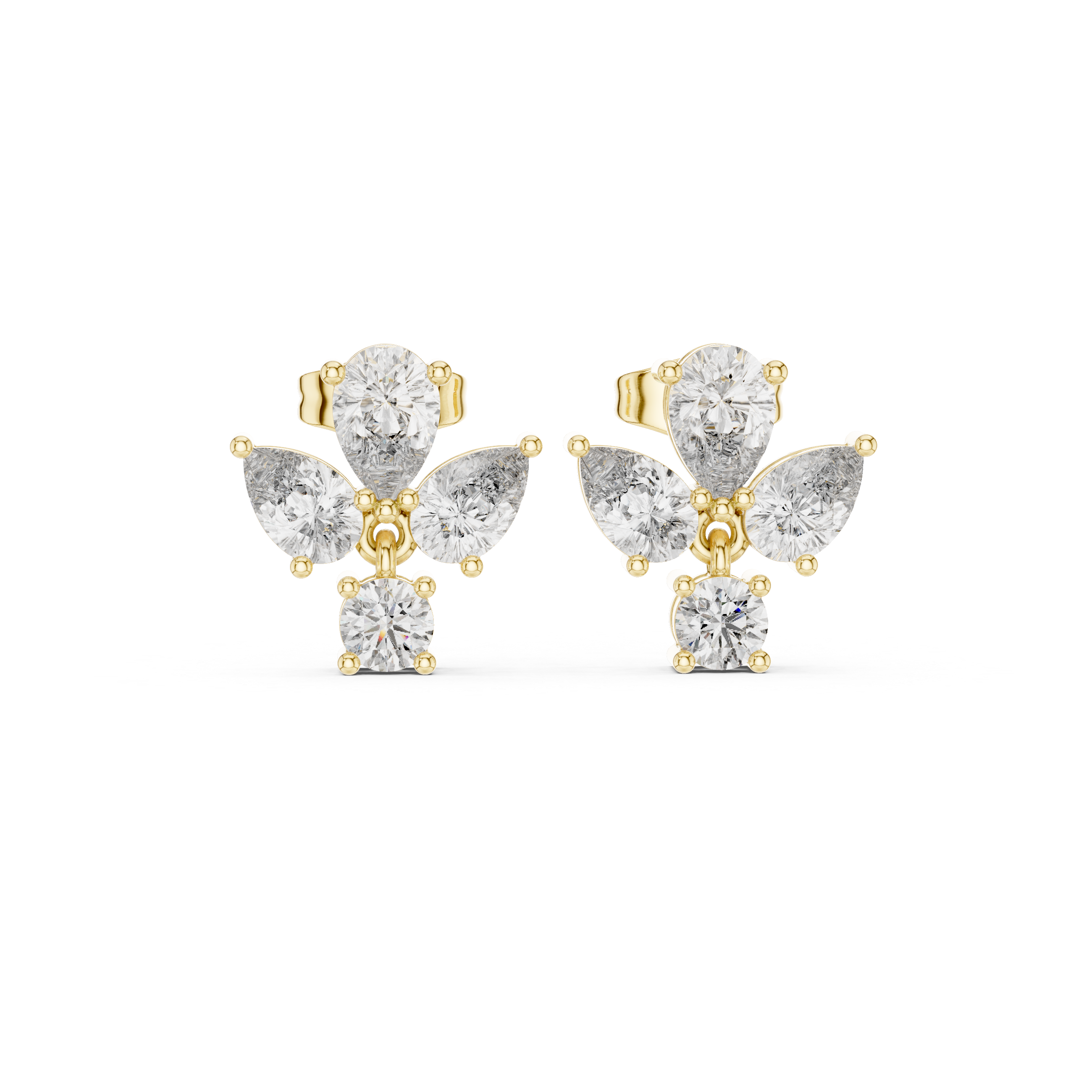 Elegant Pear 1.92ct Lab Grown Diamond Earring