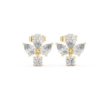 Elegant Pear 1.92ct Lab Grown Diamond Earring