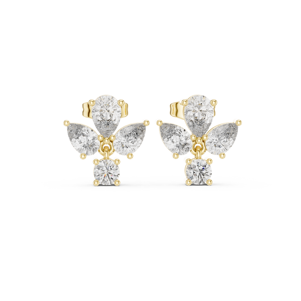 Elegant Pear 1.92ct Lab Grown Diamond Earring