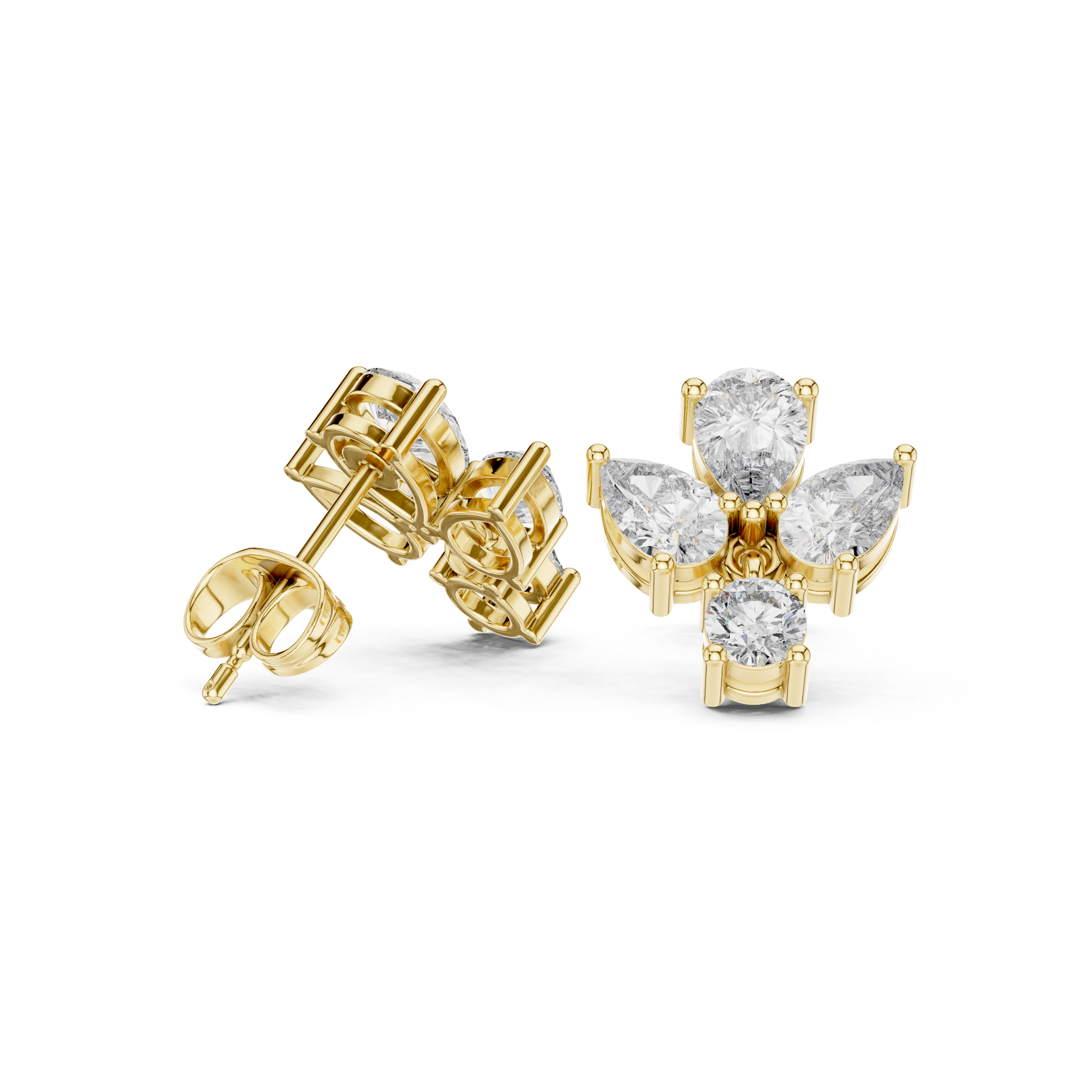 Elegant Pear 1.92ct Lab Grown Diamond Earring