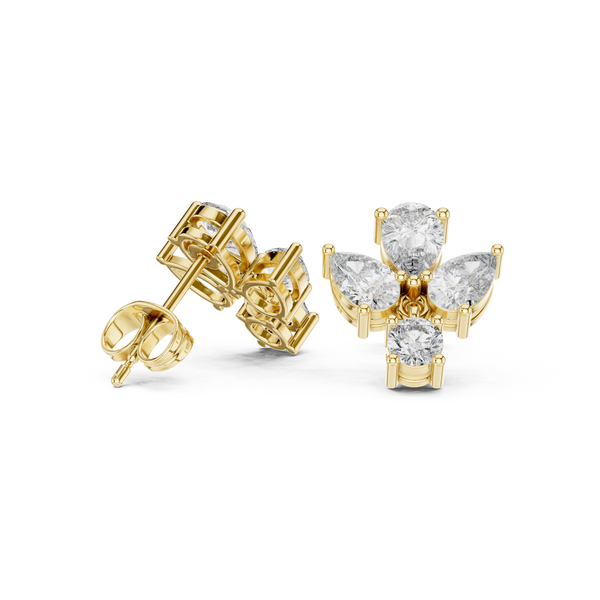 Elegant Pear 1.92ct Lab Grown Diamond Earring