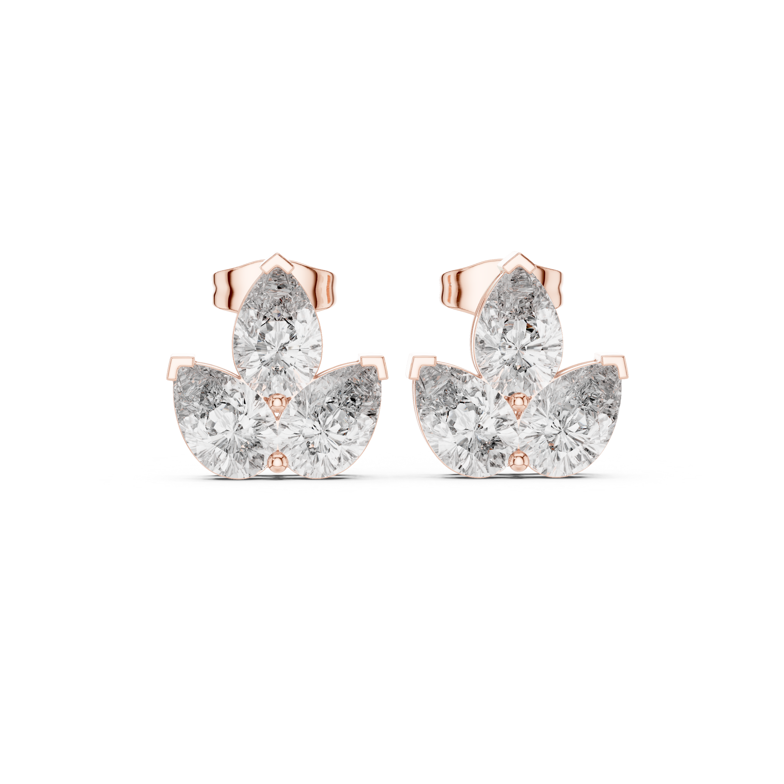 Pure Pear 2.94ct Lab Grown Diamond Earring