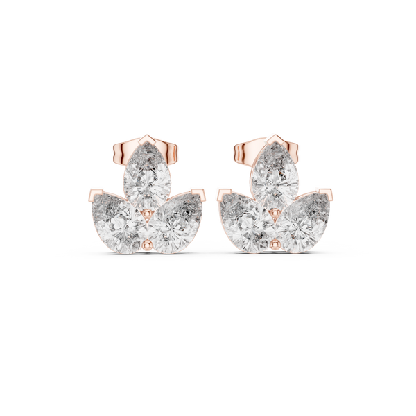 Pure Pear 2.94ct Lab Grown Diamond Earring