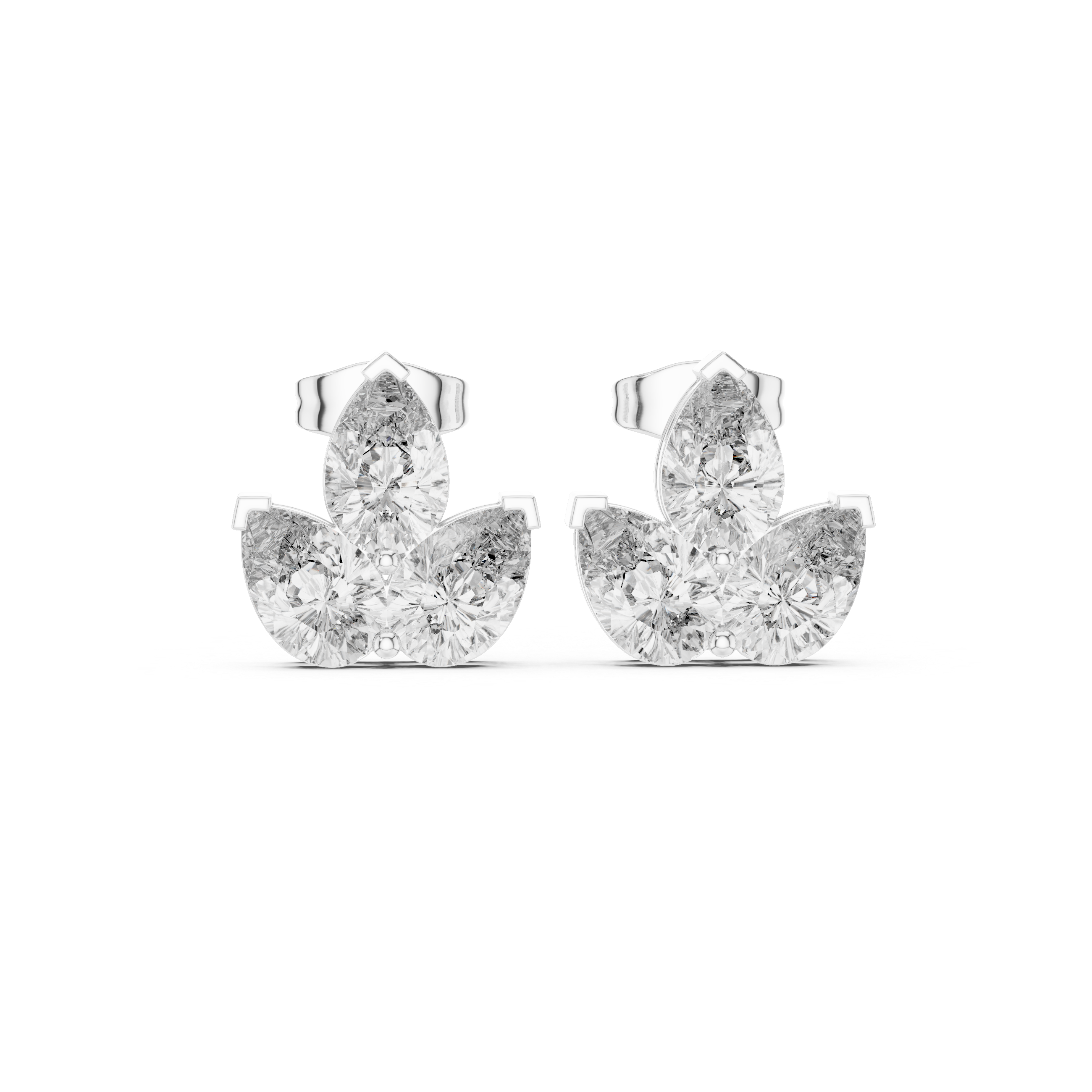 Pure Pear 2.94ct Lab Grown Diamond Earring