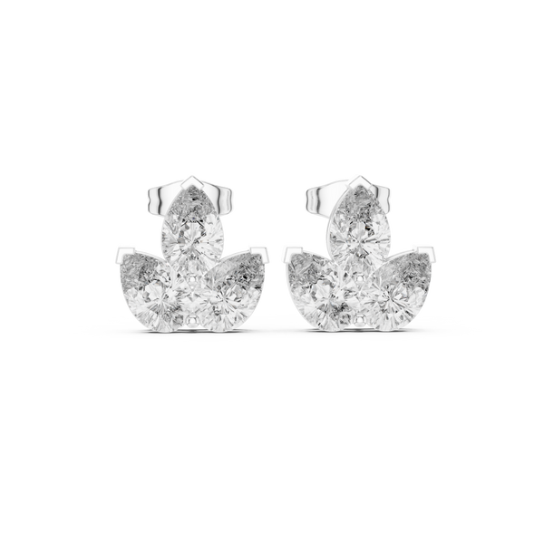 Pure Pear 2.94ct Lab Grown Diamond Earring