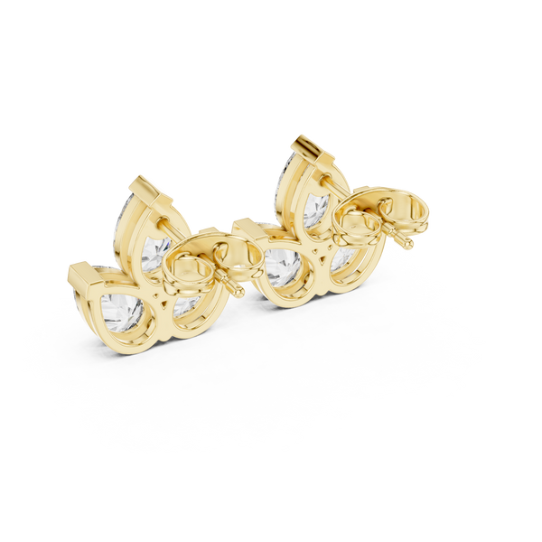 Pure Pear 2.94ct Lab Grown Diamond Earring